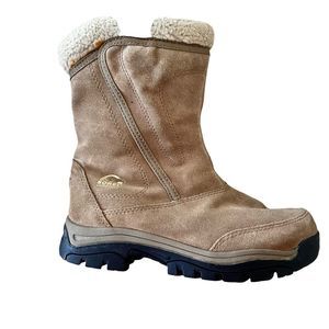 Sorel Waterfall Insulated Suede Winter Boots Womens Sz 7 Tan